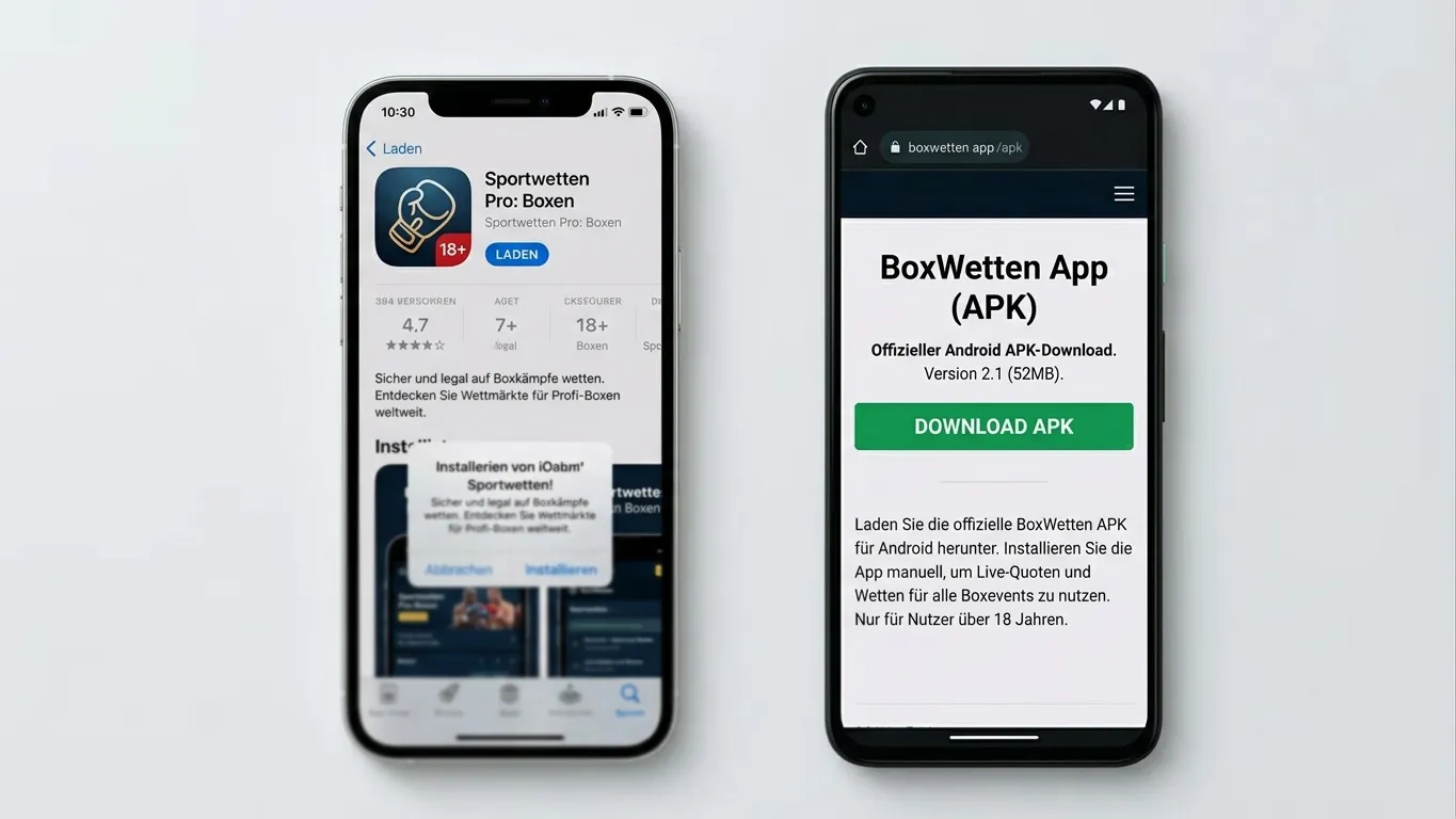 Boxwetten-Apps iOS vs Android - Unterschiede und Installationshinweise