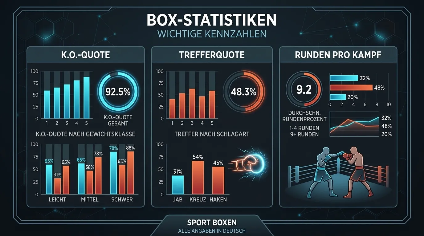 Die wichtigsten Boxstatistiken für Sportwetten - Überblick der Kennzahlen
