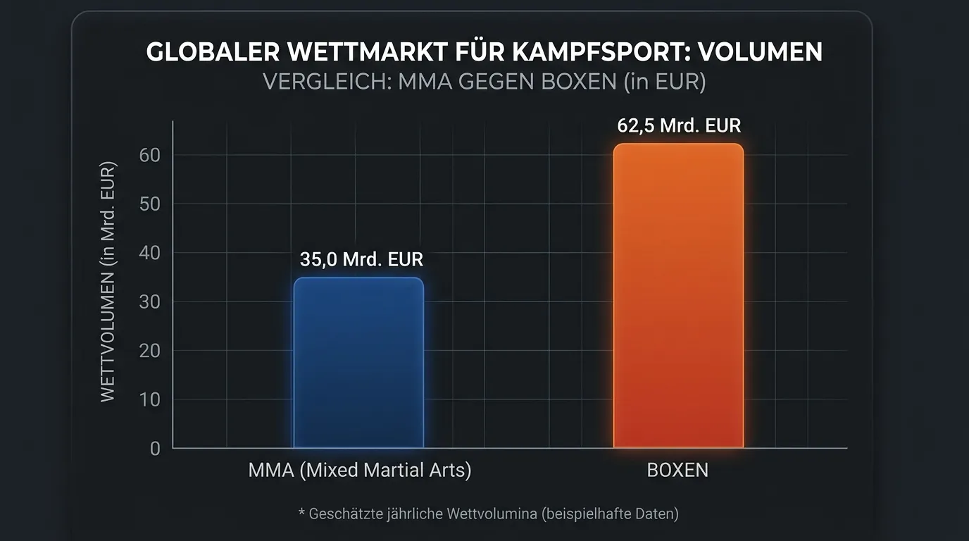 Kampfsport-Wettmarkt im Vergleich - UFC Wachstum und Boxen Markttiefe