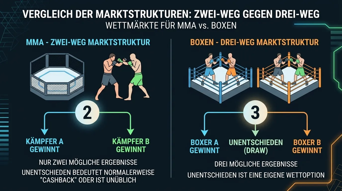 UFC vs Boxen Wettmarktstruktur - grundlegende Unterschiede