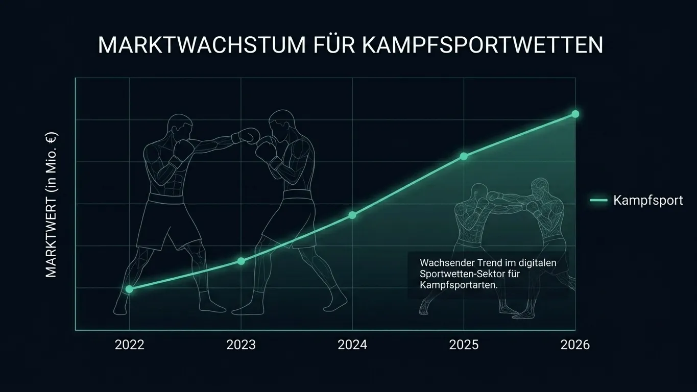 UFC und Boxen Wettumsatz-Volumen weltweit 2024 im Vergleich