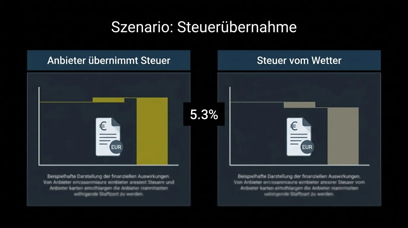 Vergleich Wettsteuer-Effekt auf Boxwetten-Bonuswert bei verschiedenen GGL-Anbietern in Deutschland