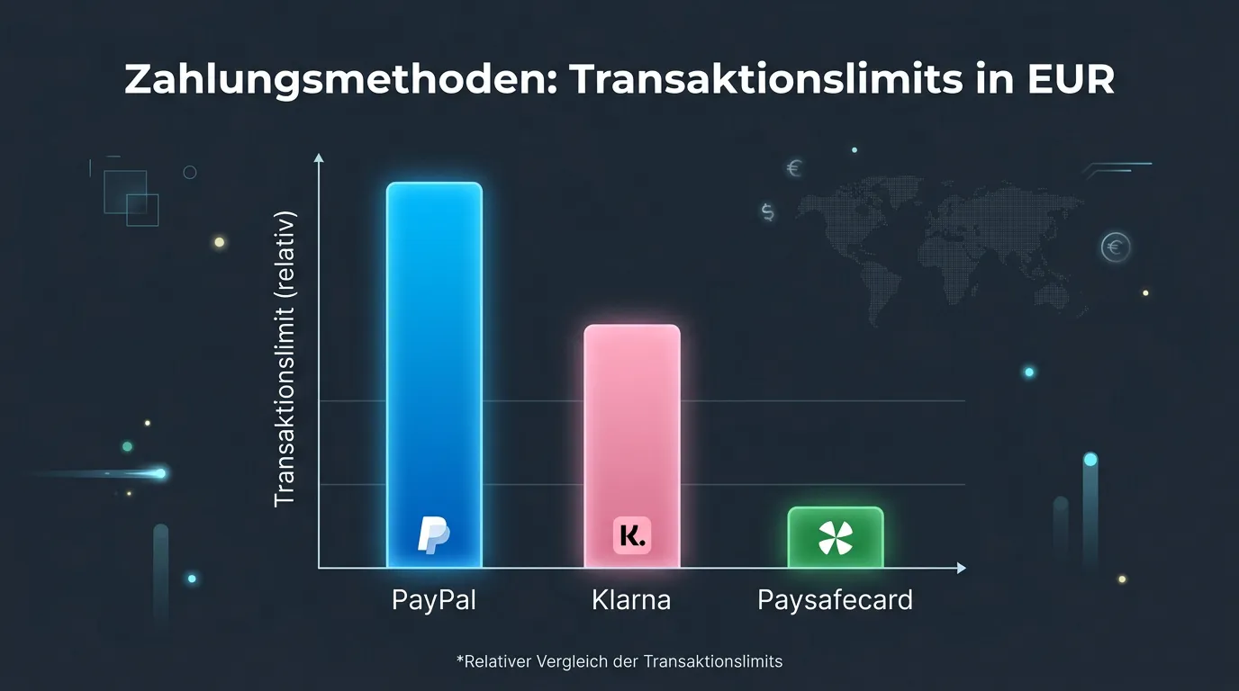 Zahlungslimits bei Boxwetten-Einzahlungen - PayPal Paysafecard Klarna