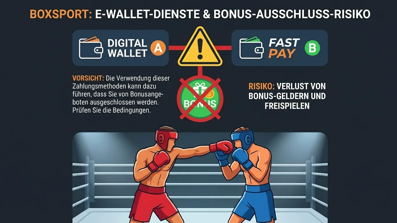 Skrill und Neteller beim Boxwetten-Bonus - Ausschlussregeln und Alternativen